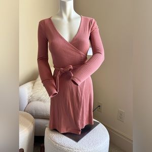 Urban Outfitters Rib Knit Wrap Dress XS NWT